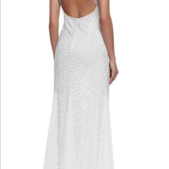 White evening gown brand new with tags! - Picture 3 of 3